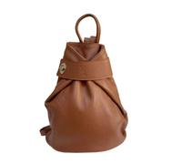 LeahWard Women's Geniune Real Leather Rucksack Holiday Weekend Backpack Bags J248 (Brown)