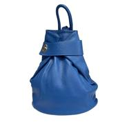 LeahWard Women's Geniune Real Leather Rucksack Holiday Weekend Backpack Bags J248 (Royal Blue)