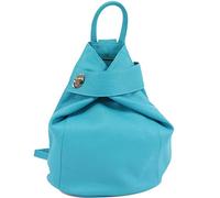 LeahWard Women's Geniune Real Leather Rucksack Holiday Weekend Backpack Bags J248 (Turquoise)