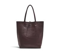 LeahWard Women's Large Size Leather Shopper Bag, Genuine Leather Maxi Tote Bags, A4 Folder College School Handbag (Coffee)