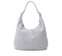 LeahWard Women's Large Soft Genuine Suede Leather Shoulder Bag Italian Real Leather Handbag (Light Grey)