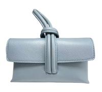 LeahWard Women's Leather Clutch Bag With Loop Handle (Pale Blue)