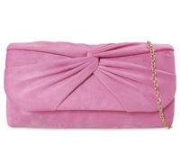 LeahWard Women's Satin Wedding Clutch Bag Large Bow Soft Handbags Evening Purse (Pink Bow)