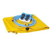 Leak Diverter Tarp 2 x 2m Yellow and Fittings