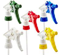 Leak-Free Chemical Resistant Spray Head 5 pk By Mop Mob. Industrial Sprayer for Auto/Car Detailing, Window Cleaning and Janitorial Supply. Heavy Duty Low-Fatigue Trigger and Nozzle Fit 32oz Bottle (5)