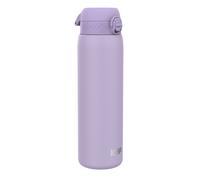 Ion8 Vacuum Insulated Stainless Steel 1 Litre Water Bottle, 920 ml/31 oz, Leak Proof, Easy to Open, Secure Lock, Dishwasher Safe, Carry Handle, Metal Water Bottle, Ideal for Sports/Yoga, Light Purple