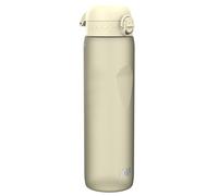 ION8 1 Litre Water Bottle, Leak Proof, Flip Lid, Carry Handle, Rapid Hydration, Dishwasher Safe, BPA Free, Contoured Grip, Ideal for Travel, Gym & Activity, Carbon Neutral Recyclon, 32oz, Creamy White