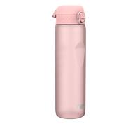 Ion8 1 Litre Water Bottle, Leak Proof, Flip Lid, Carry Handle, Rapid Hydration, Dishwasher Safe, BPA Free, Contoured Grip, Ideal for Travel, Gym & Activity, Carbon Neutral Recyclon, 32 oz, Rose Pink