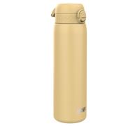 ION8 Lightweight 1 Litre Steel Water Bottle, Non-Insulated, Leak Proof, Easy to Open, Secure Lock, Dishwasher Safe, Flip Cover, Carry Handle, Ideal for Travel & Active Lifestyles, Recyclon Desert