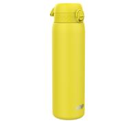ION8 Lightweight 1.2 Litre Steel Water Bottle, Non-Insulated, Leak Proof, Easy to Open, Secure Lock, Dishwasher Safe, Flip Cover, Carry Handle, Ideal for Travel & Active Lifestyles, Yellow