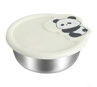 Leak Proof 304 Stainless Steel Baby Food Container with Secure Lid Portable Microwave Safe Sized Lunch Box for Kids (Panda)