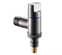 Leak Proof All Copper Washing Machine Faucet Featuring Advanced Automatic Water Stop Technology (Single outlet Gray)