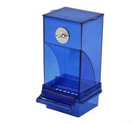 Leak Proof and Adjustable Bird Feeder Feeding Accessory for Cockatiels, Budgerigars, and Other Small Birds (Blue)