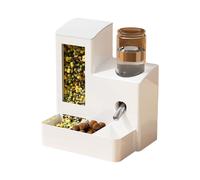 Leak Proof Automatic Rabbit Drinker Food Water Feeder-White 80