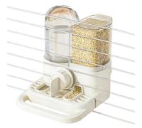 Leak-proof Bird Cup - White Hanging Drinker, Lovebird Drinking System, Liquid Support for Canaries, Supply with Finch Cages, Sturdy Resin Structure, Safe