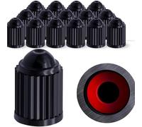 Leak-Proof Car Tire Stem Caps with Rubber Sealing Ring Plastic Core Cover Wheel Nozzle for Auto Motorcycle SUV Bicycle