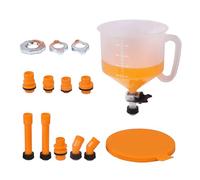 Leak Proof Coolant Refill Kit - Vehicle Radiator Fluid Refill Kit, 15 Refilling Bleeding Kit | Anti Freeze Funnel with Control, Automotive Cooling System Funnel for Easy Radiators