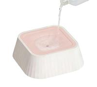 Leak-proof Dog Water Bowl - 37 oz Large Capacity Drip-Free Dispenser, Design for Slow Drinking, Durable PP HDPE Bowl, Non-Slip Puppy Car Ride Box Home Area