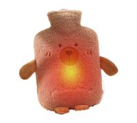 Leak Proof Hot Bottle, 1 Liter Soft Pad, Cute Cartoon Cover for Warmth, Thick Insulated, Personal Heating Accessory, Hot Water Relief Neck Back Hands Legs Travel Camping Winter School