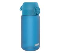 Ion8 Kids Water Bottle, 350 ml/12 oz, Leak Proof, Easy to Open, Secure Lock, Dishwasher Safe, BPA Free, Carry Handle, Hygienic Flip Cover, Easy Clean, Odour Free, Carbon Neutral, Blue