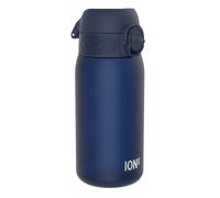 Ion8 Kids Water Bottle, 350 ml/12 oz, Leak Proof, Easy to Open, Secure Lock, Dishwasher Safe, BPA Free, Carry Handle, Hygienic Flip Cover, Easy Clean, Odour Free, Carbon Neutral, Navy Blue