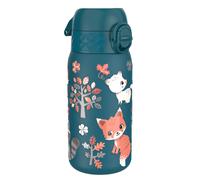 Leak Proof Kids Water Bottle, Stainless Steel, Forest Animals, 400ml (13oz)