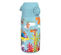 ION8 Leak Proof Kids Water Bottle, Stainless Steel, Safari, 400ml (13oz)