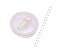 Leak Proof Lid Replacement for Stanley Quencher 40oz Tumbler Flip Straw Lid for Stanley Replacement Cup Lid with Straw Spill Proof Splash Resistant Lids for Stanley Travel Cup Accessories(White)