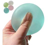 Leak-Proof Mini Stress Balls,2.36" Reinforced Ball Squishies Non-Sticky Sugar Filled Sensory Balls,Washable Squeeze Stress Relieve Toys Easter Basket Stuffers for Birthday Party Favors (Blue1)