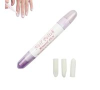 Leak-Proof Nail Polish Corrector Pen with 3 Replaceable Tips,Refillable Eraser Pen for Gel Polish Removal,Non-Drying Manicure Edge Tool,Easy-to-Open Design for Quick Nail Art Mistakes Cleanup(purple)