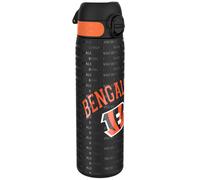 Ion8 NFL Cincinnati Bengals Lightweight Steel Water Bottle, 600 ml/20 oz, Non-Insulated, Leak Proof, Easy to Open, Secure Lock, Dishwasher Safe, Flip Cover, Fits Cup Holders, Metal Water Bottle