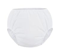Leak-Proof PE Incontinence Plastic Pants - Waterproof Underwear for Elderly Care Adults Bedwetting Protection, White L