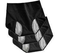 Leak-Proof Plus Size Physiological Pants for Urinary Incontinence, Reusable Underwear - 3 Pack, Cotton, Adult Women Panties