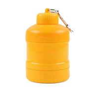Leak Proof Powder Container with Carabinator-Portable Protein Shaker Container for Pre-Workout Snacks | Insulated Storage Basket for Gym, Camping, Travel, Cooking and BO