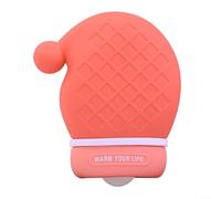 Leak Proof Silicone Hot Water Bottle Featuring Wide Mouth and Anti Scalding Grid for Consistent Heat Retention (Pink)