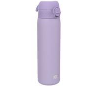 ION8 Vacuum Insulated Steel Water Bottle, 500 ml/17 oz, Leak Proof, Easy to Open, Secure Lock, Dishwasher Safe, Fits Cup Holders, Carry Handle, Scratch Resistant, Metal Water Bottle, Light Purple