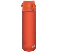 Ion8 Water Bottle, 500 ml/18 oz, Leak Proof, Easy to Open, Secure Lock, Dishwasher Safe, BPA Free, Hygienic Flip Cover, Carry Handle, Fits Cup Holders, Easy Clean, Carbon Neutral, Hearty Orange