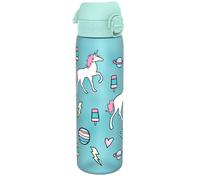 Ion8 Water Bottle, 500 ml/18 oz, Leak Proof, Easy to Open, Secure Lock, Dishwasher Safe, BPA Free, Hygienic Flip Cover, Carry Handle, Easy Clean, Odour Free, Carbon Neutral, Planet Unicorn