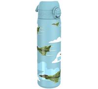 ION8 Lightweight Steel Water Bottle, 600ml/20oz, Fighter Jets | Non-Insulated, Leak Proof, Easy to Open, Secure Lock, Dishwasher Safe, Fits Cup Holders, Carry Handle, Metal Water Bottle