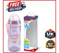 Leak-Proof Toddler Cup 300ml with Clip & Protective Cap Glow in Dark Purple