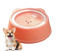 Leak-proof water bowl for dogs, anti-slobbling drinking bowl with slow feeder, floating drinking aid for dogs, against spillage for puppies, cats, at home, on the go car