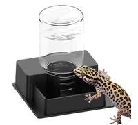 Leak Proof Water Feeder, Automatic Reptile Waters Dispenser, 3.07x2.87x2.87 Inches Tank Feeders with Wide Mouth, Water Feeder, Reptile Waterer with Modern Design, Aquarium Feeders for Turtle Lizard