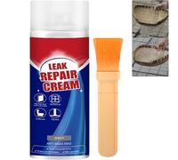 Leak Repair Waterproof Sealant Spray with Brush, Fast Drying Invisible Waterproof Coating for Roof, Wall, Concrete, Tile, Window Frame & Gutter Gap Repair, Indoor Outdoor Use (Grey,1Pcs)