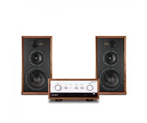 LEAK STEREO 130 Integrated Amp & Linton Speakers Walnut Hi-Fi Package