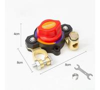 Leakage Prevention for battery Kill Switch for Car RV Truck Leakage(Alloy) | Dual-pole adjustment design, fits various vehicles, easy installation, positive negative terminals, for versatile fitment