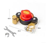 Leakage Prevention for battery Kill Switch for Car RV Truck Leakage(Copper) | Dual-pole adjustment design, fits various vehicles, easy installation, positive negative terminals, for versatile fitment