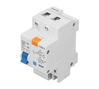 Leakage Protection Switch, PA66 Shell Ground Fault Circuit Breaker Good Sensitivity AC 230V 400V 25A Safe Operation for Engineering for Household Pushbutton Switches Automatic switch