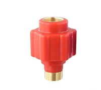 Leakage Protector for Electric Water Heaters - Fireproof Anti-Electric Shock Device with Copper & Plastic Construction, 4.5 x 4.5 x 6.8 cm, Red/Blue(RED+Blue)