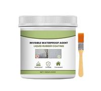 Leakage Repair Coating - Waterproof Sealing Gel, Transparent Agent | 100g Liquid Patch with Brush Coating Method, Flexible Roof Crack Waterproofing for Tile Edges, Concrete Joints, Wood Panels