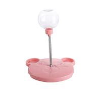 Leaking Treats Ball Pet Feeder, Funny Pet Leaking Ball Cat Dog Slow Feeders, Feeder for Cats and Small Dogs for Chasing and Exercise.(Pink)